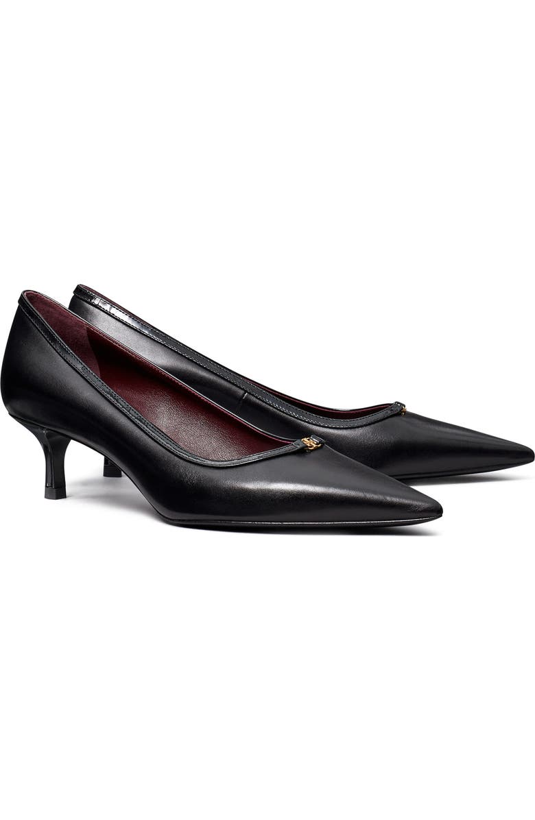 Double T Buckle Kitten Heel Pump