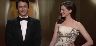 James Franco and Anne Hathaway hosting the 2011 Oscars monologue