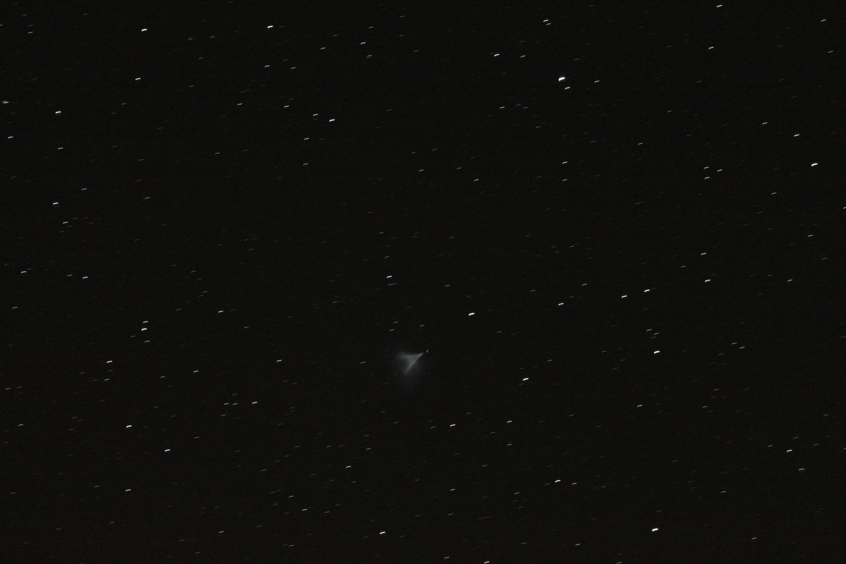 Image for Glowing Cloud of Rocket Fuel Captured in Night Sky Photo