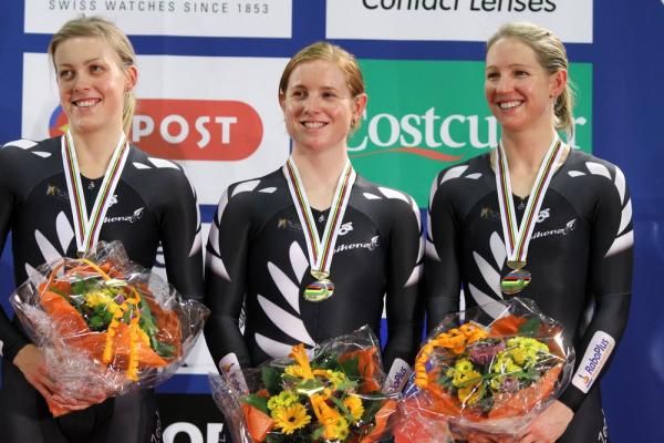 New Zealand were bronze medal winners in the women's 3,000m team pursuit.