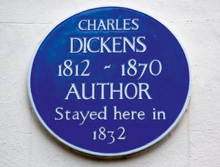 Charles Dickens Blue Plaque Highgate London UK