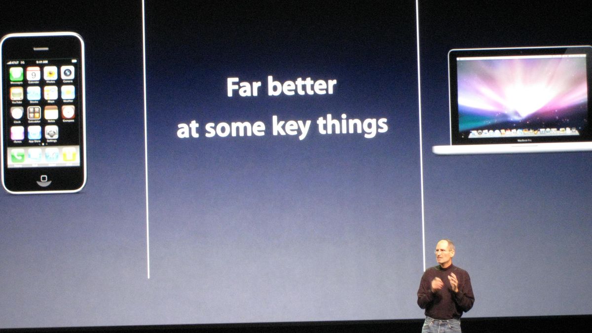 Steve Jobs first iPad