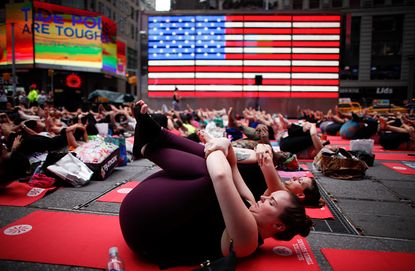 International Yoga Day in New York City.