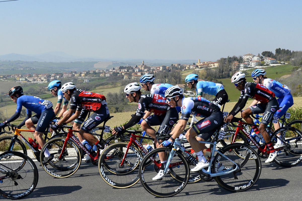 Settimana Internazionale Coppi e Bartali 2022 37th Edition 1st stage Riccione Riccione 1646 km 22032022 Mattia Petrucci ITA Team Colpack Ballan photo Tommaso PelagalliSprintCyclingAgency2022