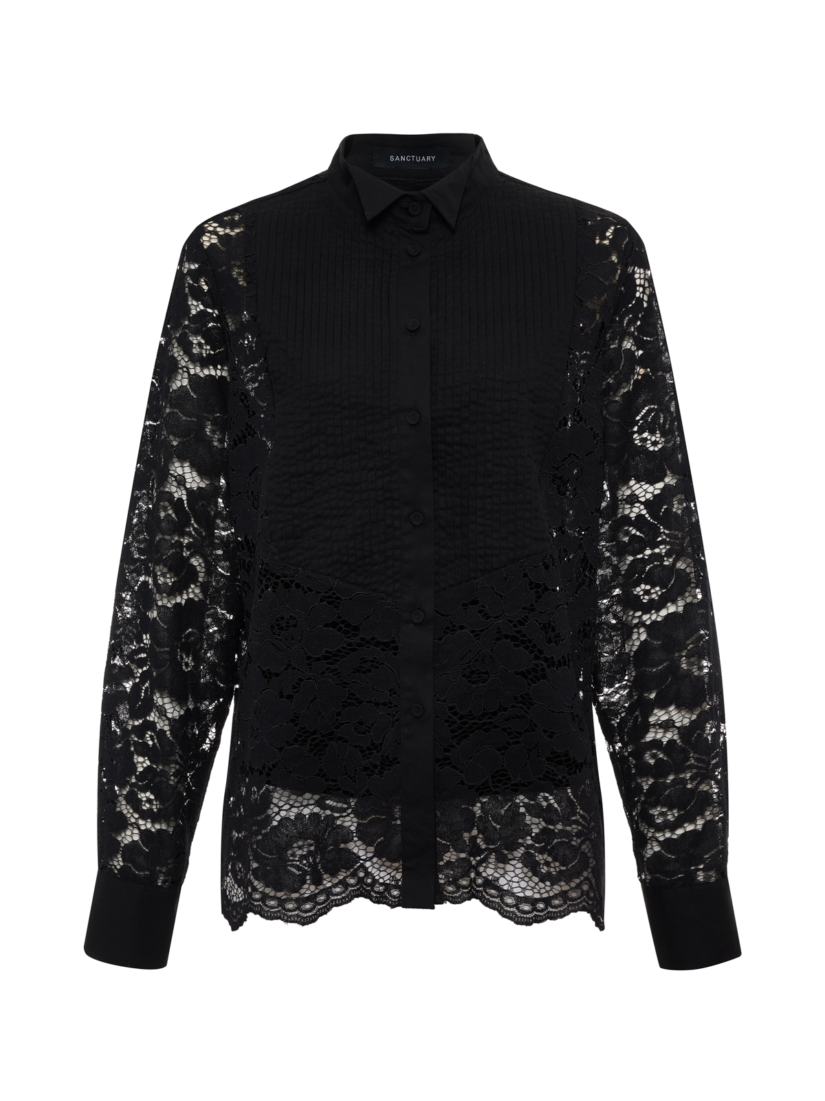 Sanctuary Clothing, Serendipity Lace Tuxedo Shirt
