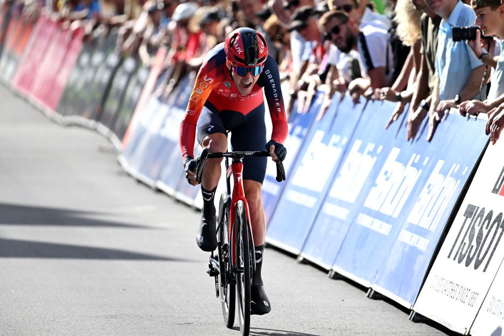 ST WENDEL GERMANY AUGUST 23 Pavel Sivakov of Russia and Team INEOS Grenadiers sprints during the 38th Deutschland Tour 2023 Prologue a 23km individual time trial stage from Sankt Wendel to Sankt Wendel on August 23 2023 in St Wendel Germany Photo by Christian KasparBartkeGetty Images
