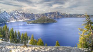 The deep blue water of Crater Lake. Image: CC0 Creative Commons