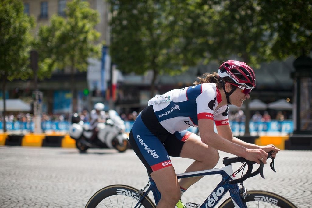 Jo&euml;lle Numainville (Cervelo Bigla) was aggressive during the race