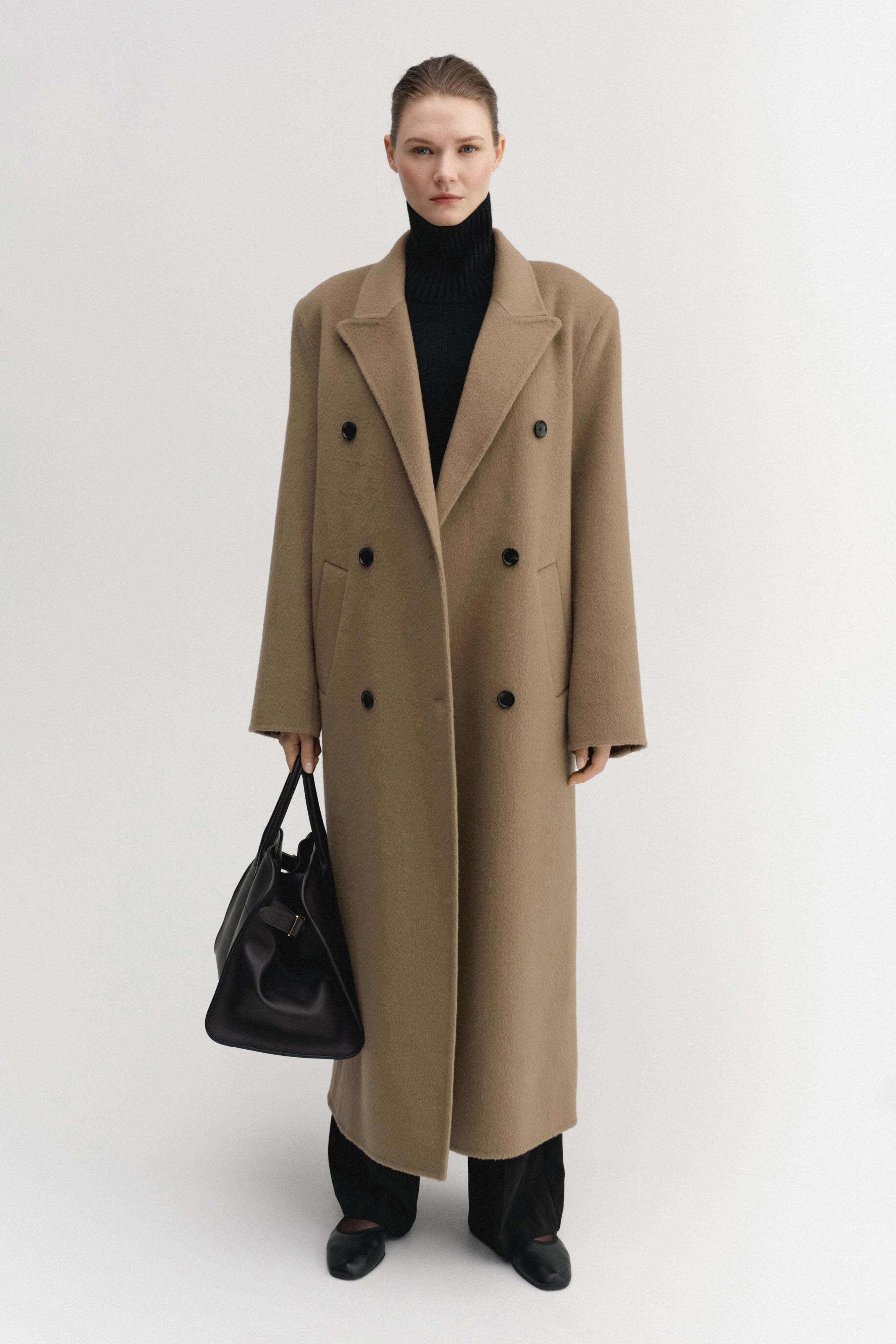 Deja Doubl&amp;eacute; Coat, Tan