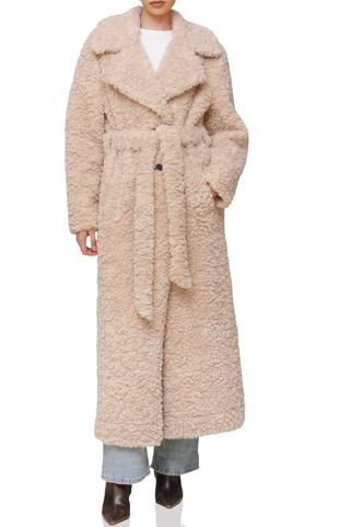 Oversize Faux Shearling Long Coat