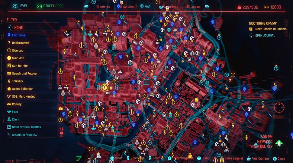 Cyberpunk Legendary Map