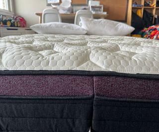 The pillow top of the Helix Dusk Mattress.