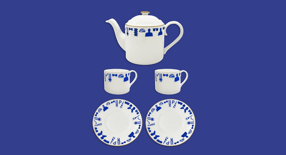 A Pet Shop Boys tea set