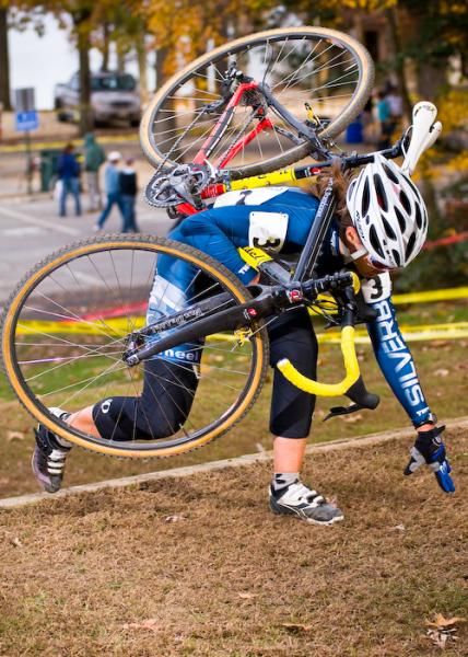 The run-up gets the best of Rebecca Blatt (Silverbull).