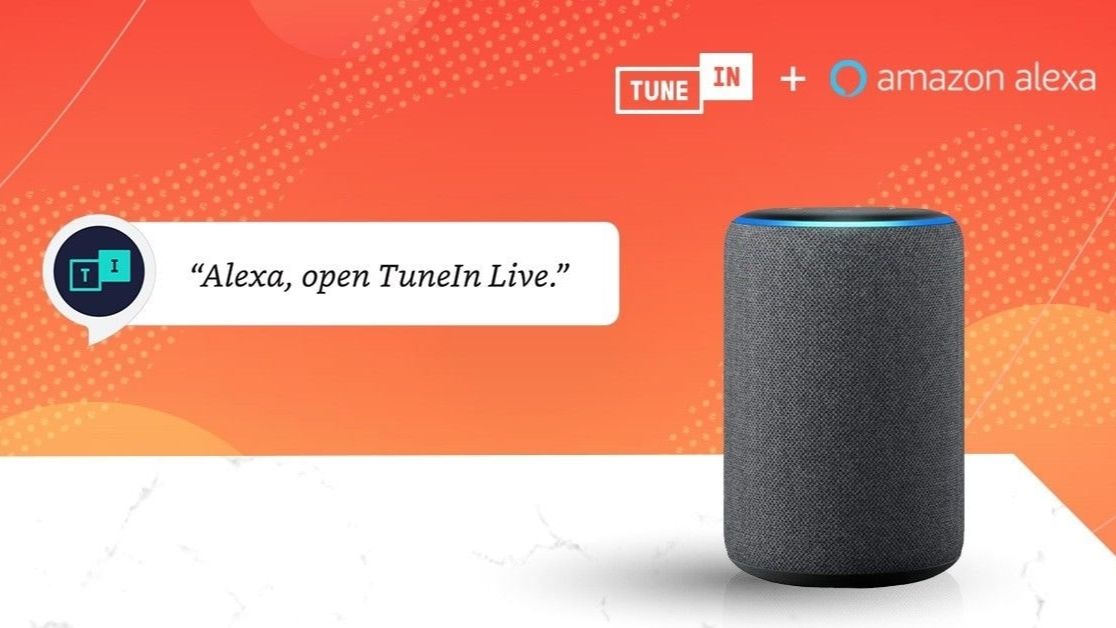 Amazon Alexa speaker with TuneIn support