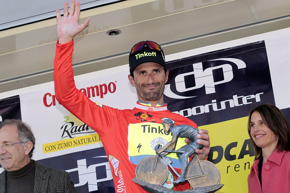 Daniele Bennati (Tinkoff Team) wins stage 1 and takes the first leader's jersey at Ruta del Sol