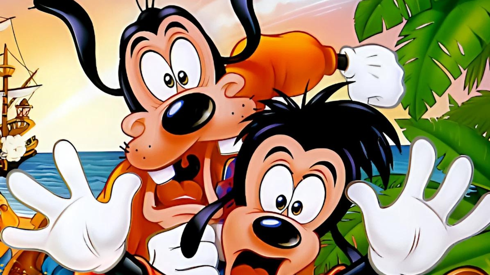 Goof Troop art showing Goofy and Max
