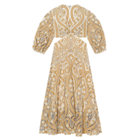 Sandro Naomi Cut-out Lace Cotton Maxi Dress, was £469 now £328.30 | Selfridges