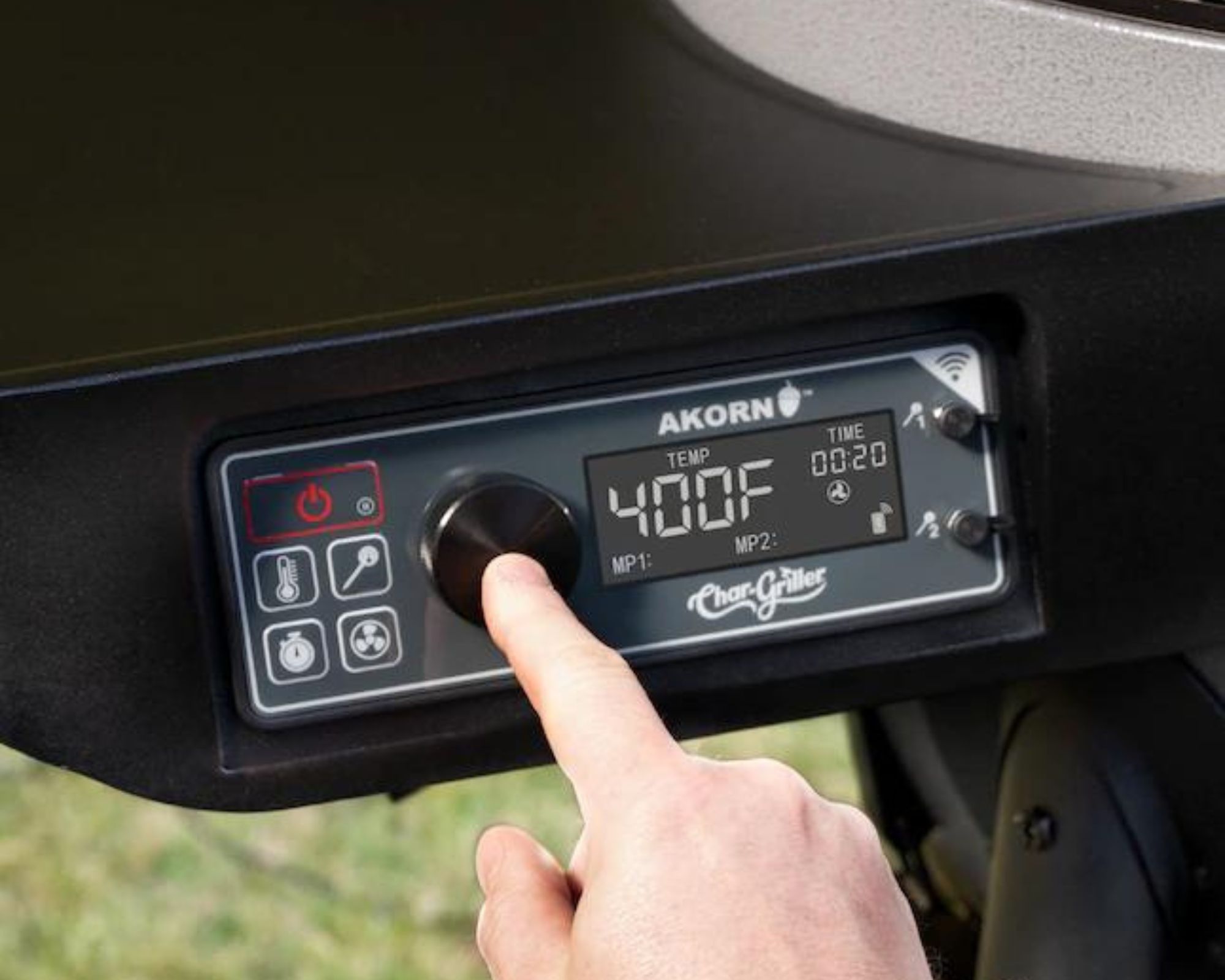 Akorn Auto-Kamado grill controls