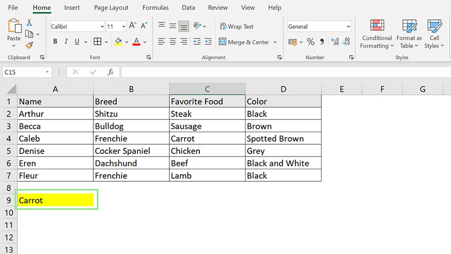 How to use Index Match in Excel