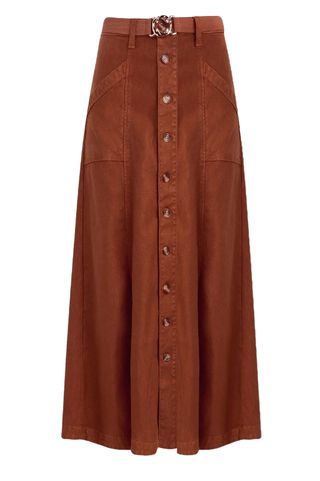 The Lila Linen Blend A-Line Skirt