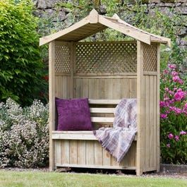 Zest Wooden Arbour With Storage Box