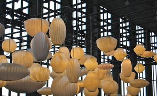 Designer art lights hanged