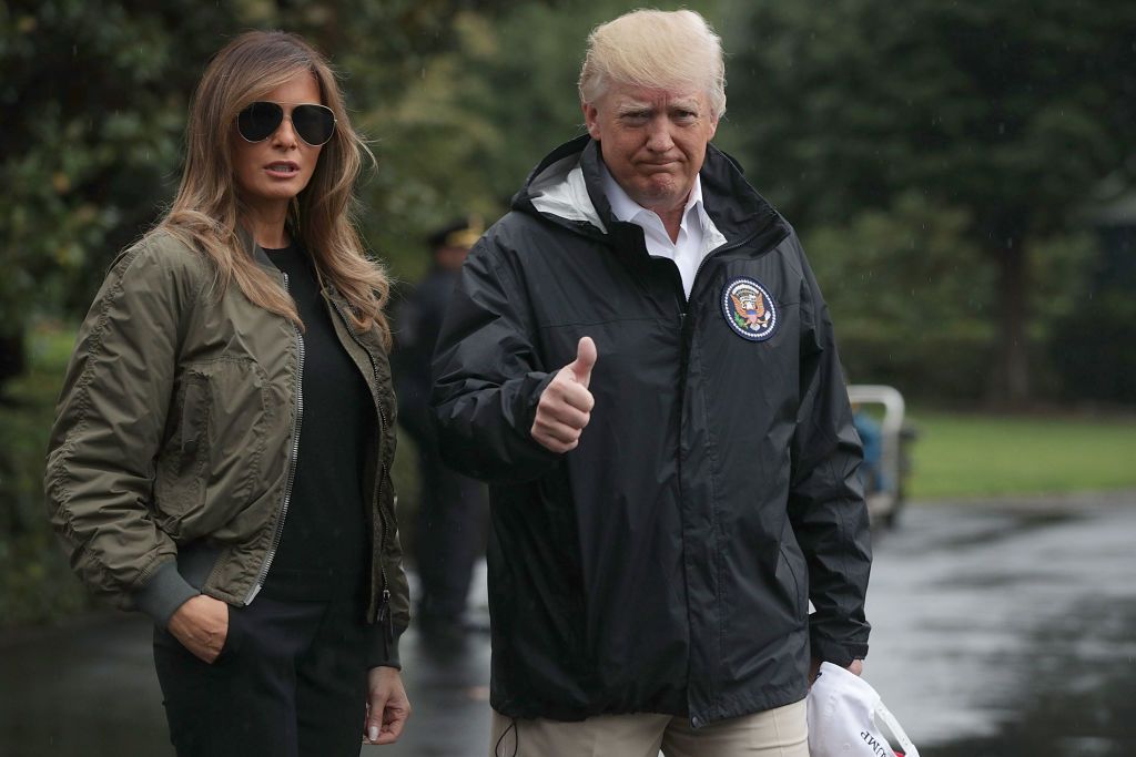 President Trump and First Lady Melania Trump. 