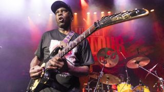 Guitarist Vernon Reid of the rock band Living Colour performs at The Fillmore on August 14, 2023 in Detroit, Michigan. 