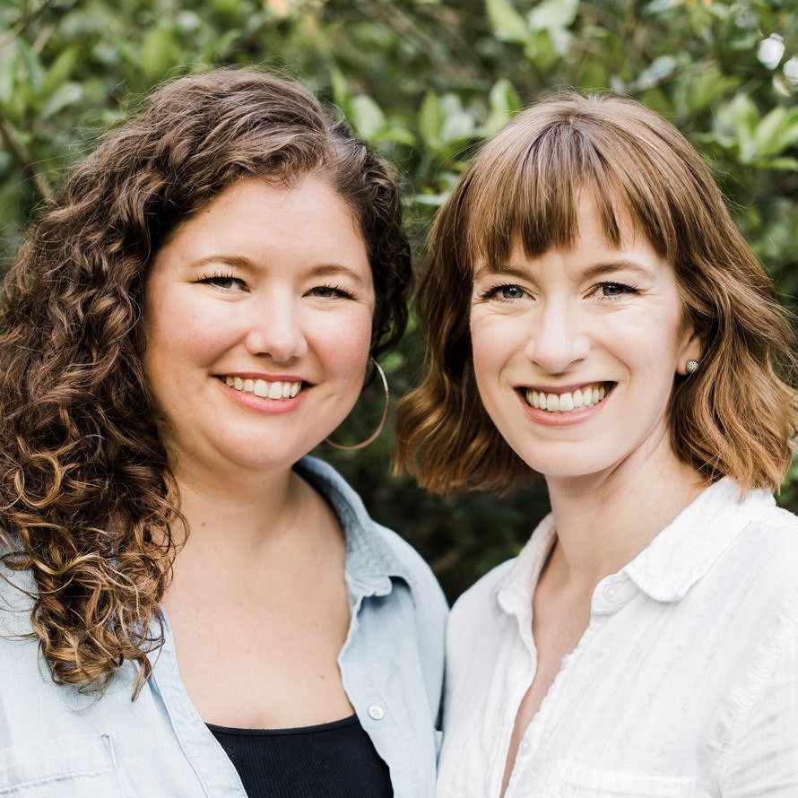 Beth Silvers and Sarah Stewart Holland, hosts of Pantsuit Politics Podcast