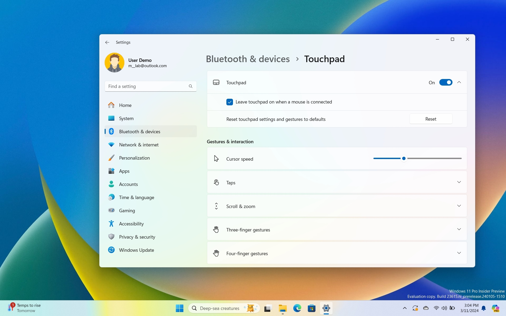 How To Customize Touchpad Settings On Windows 11 Windows Central