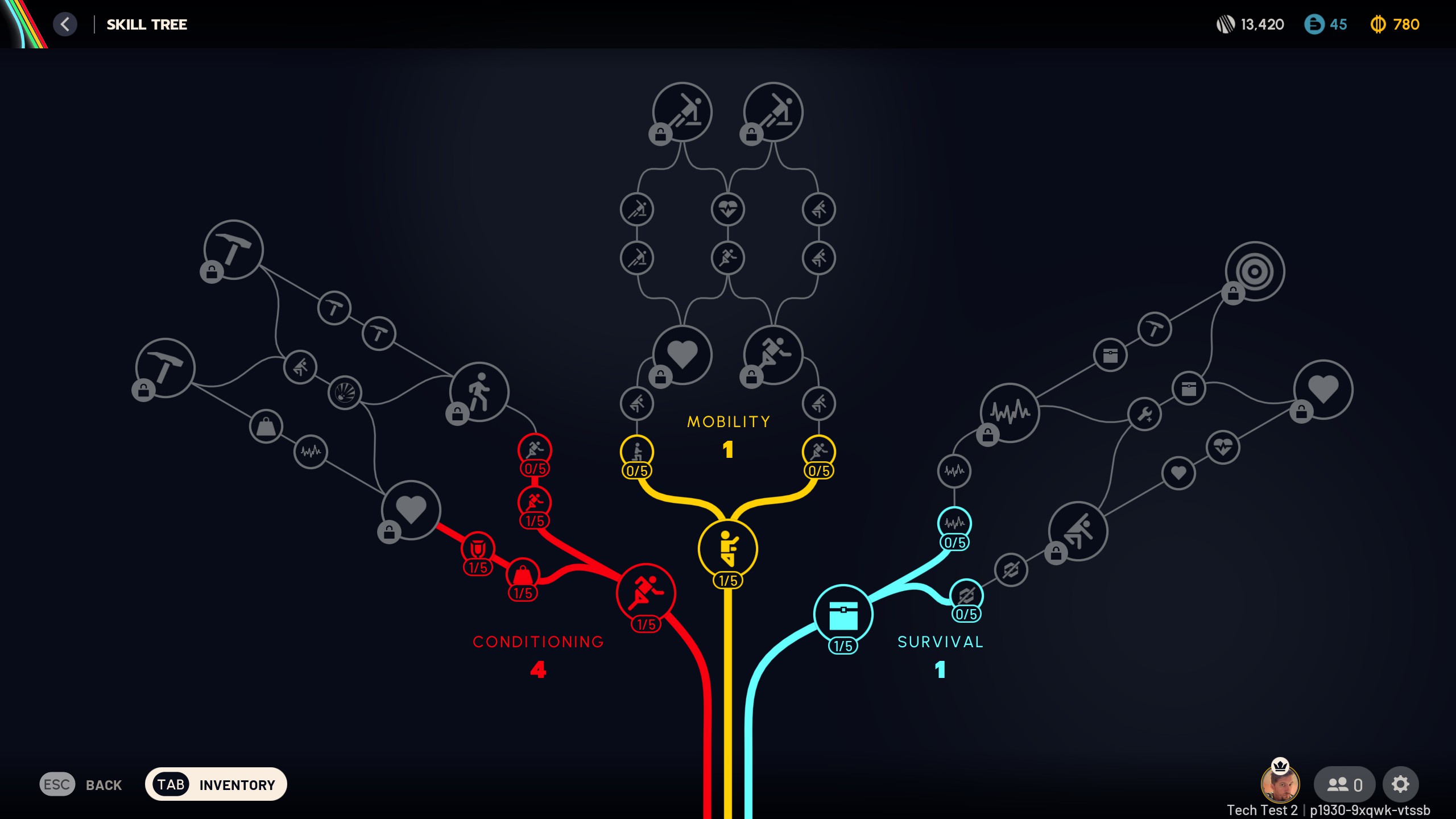 ARC Raiders screenshot of the skill tree