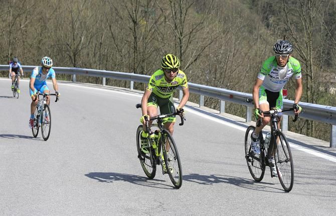 Stefano Pirazzi (Bardiani - CSF) and Mauro Santambrogio (Fantini Vini - Selle Italia)
