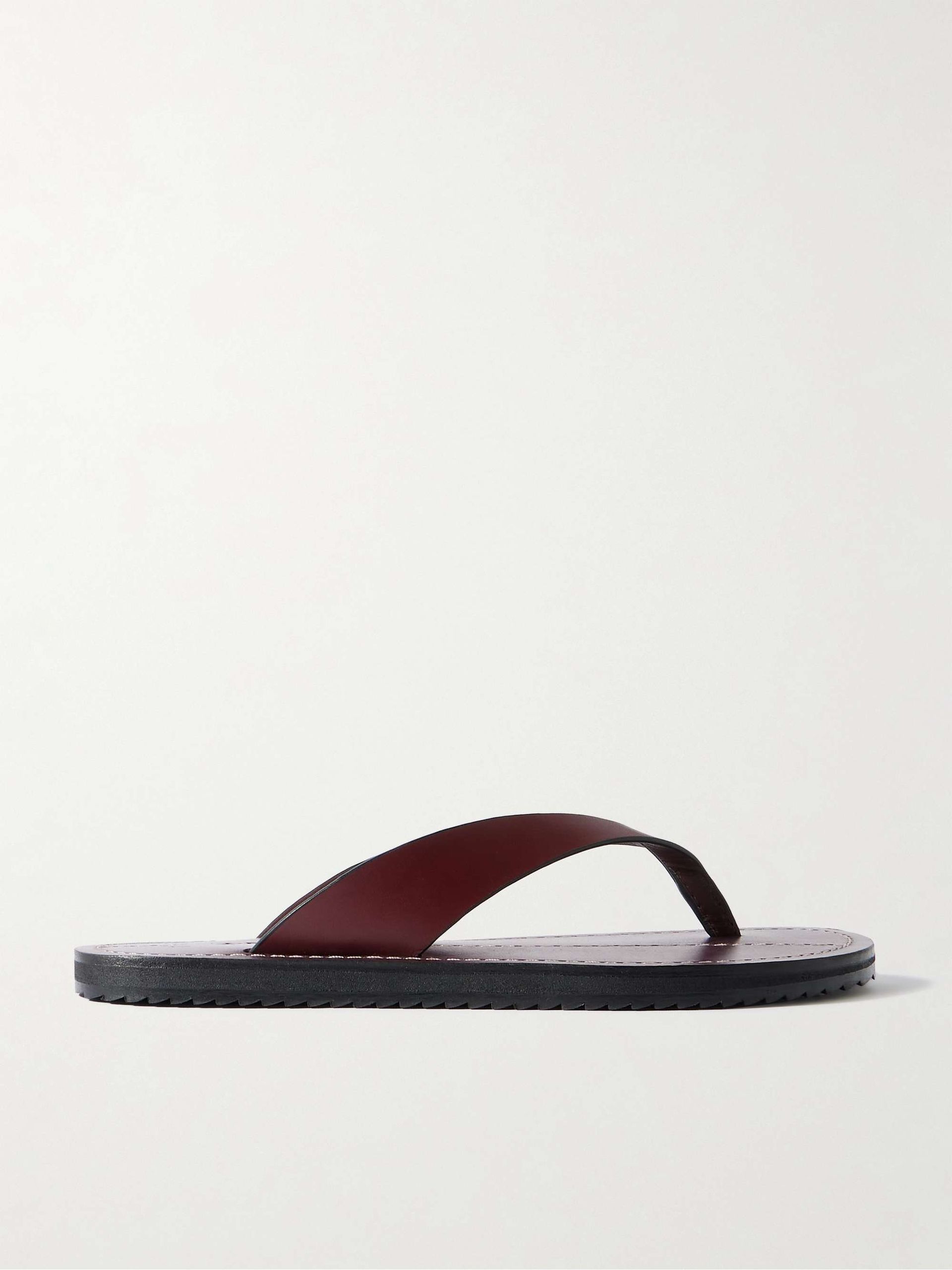Flora Leather Flip Flops