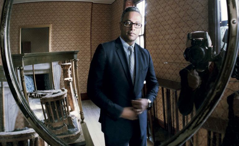 New director Abraham Thomas in Sir John Soane’s model room