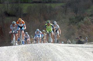 Gravel roads test riders as well as equipment in the Eroica.
