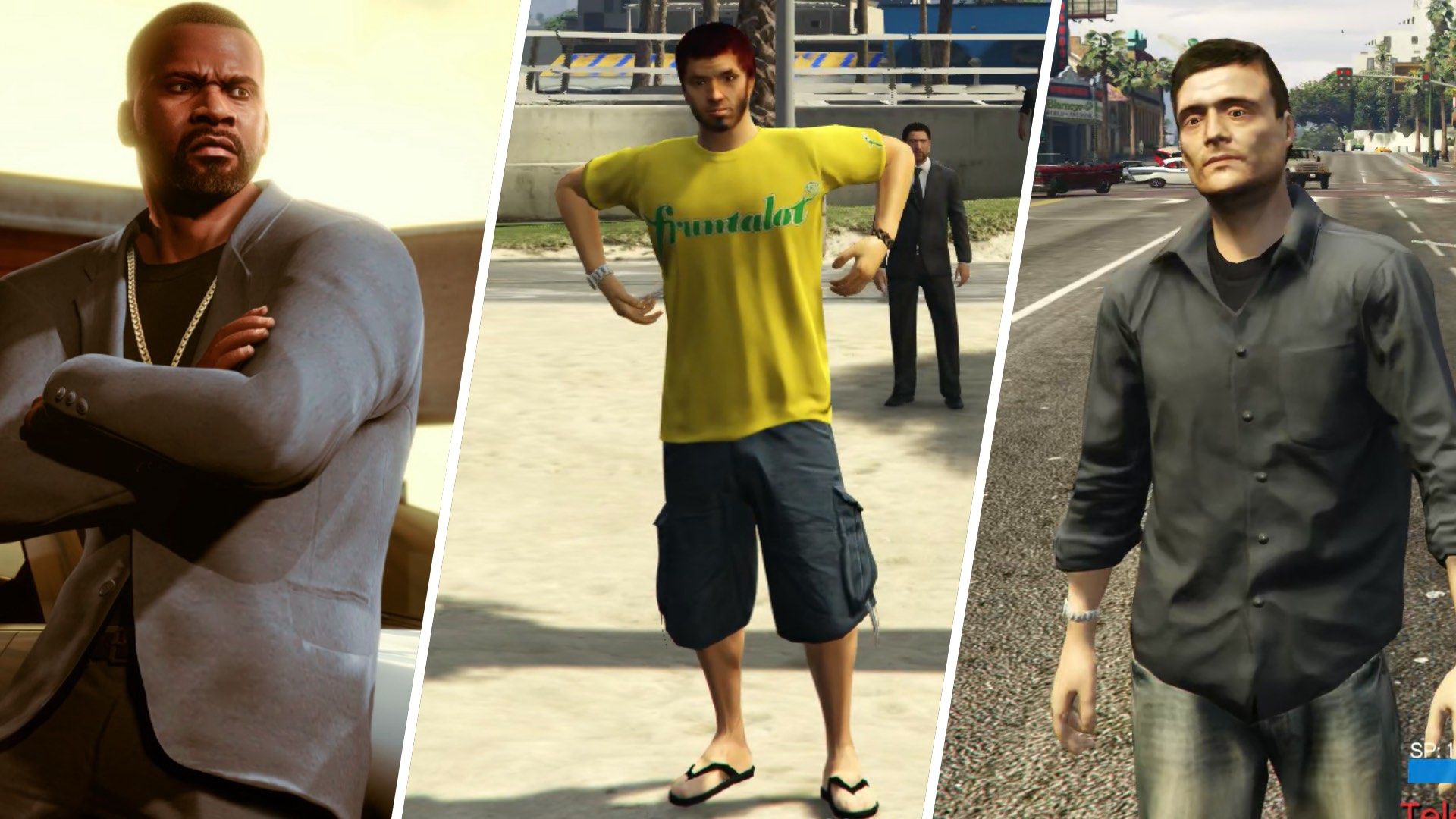 Grand Theft Auto 5 is a game about shapeshifting now. I don't make the rules