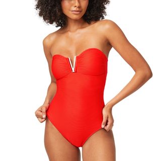 Vicenza V-Bar Bandeau Swimsuit