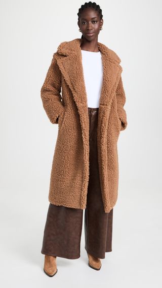 Gertrude Long Teddy Coat