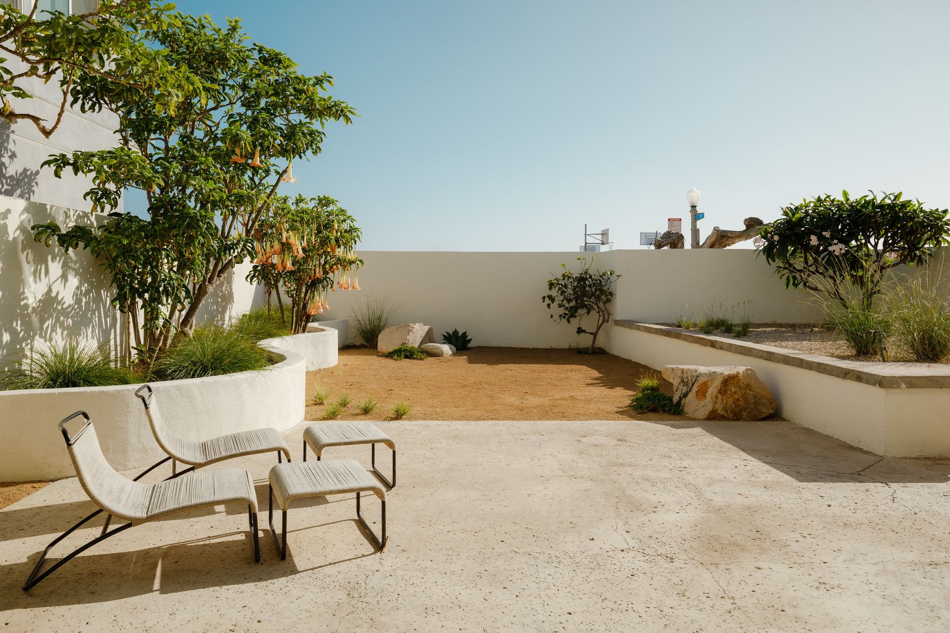 The original landscaping was by Richard Neutra