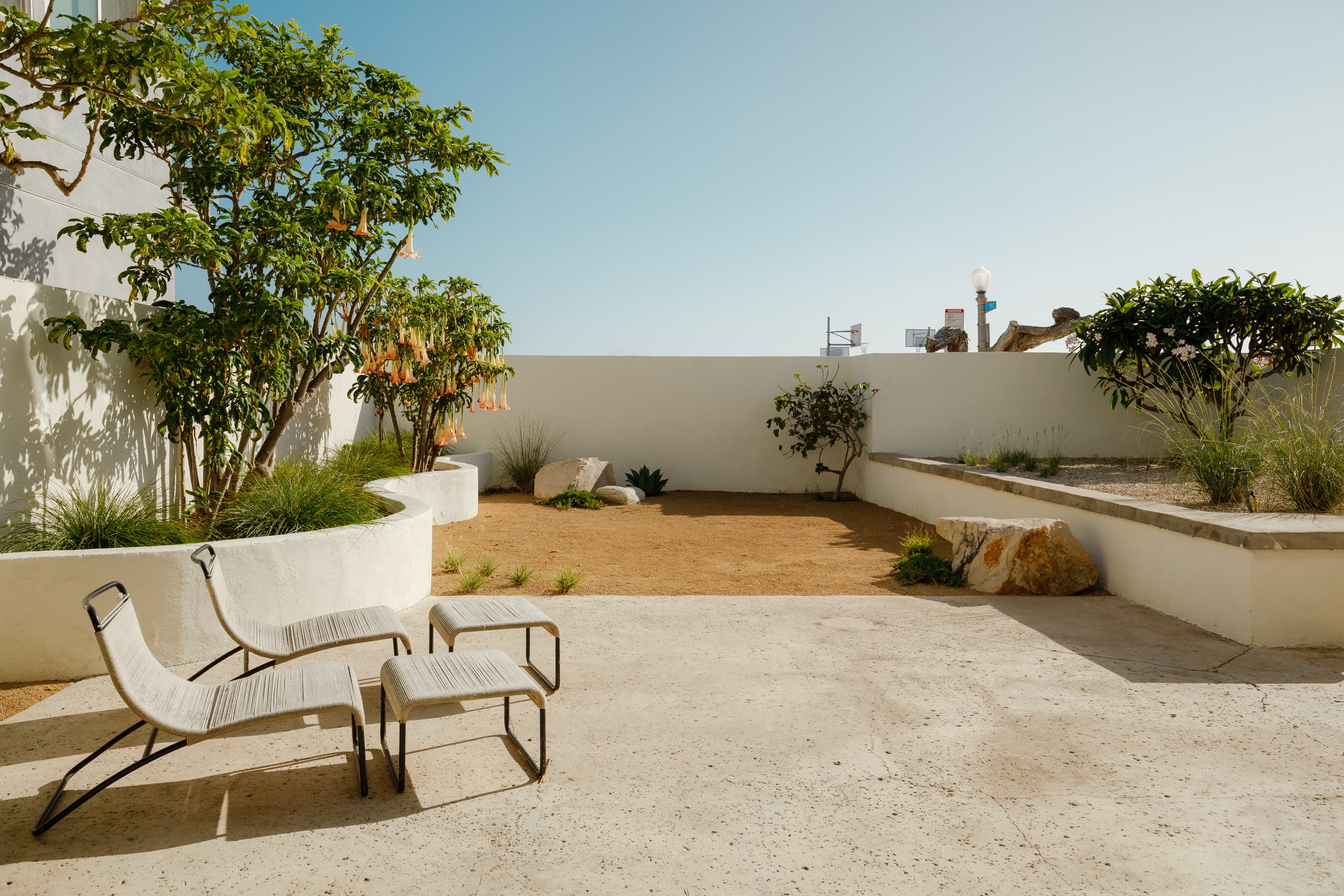The original landscaping was by Richard Neutra