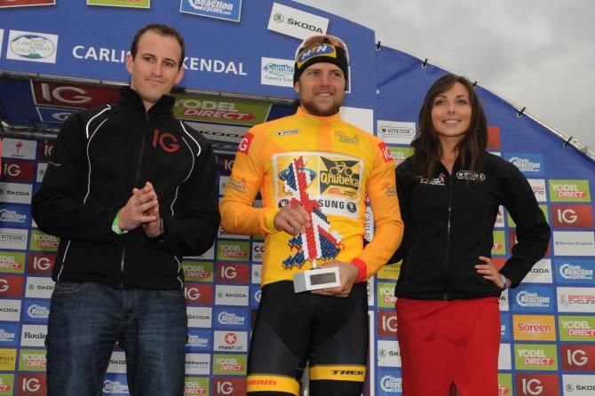 Gerald Ciolek (MTN-Qhubeka) in the lead of the 2013 Tour of Britain