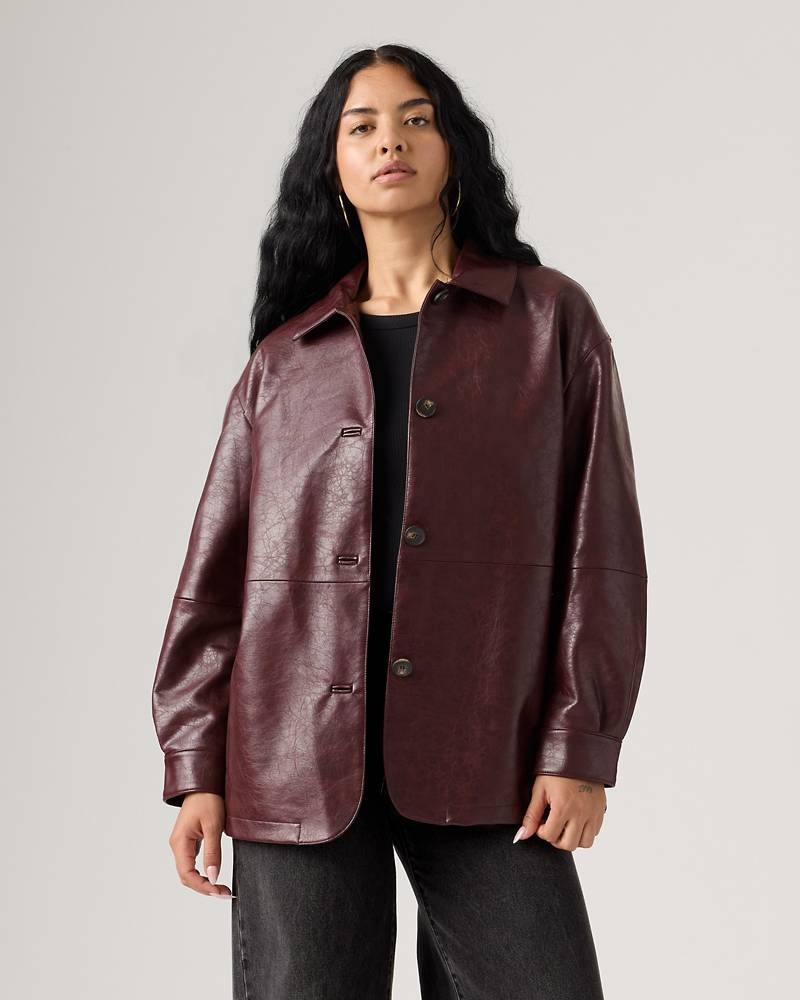 Levi, Faux Leather Vintage Blazer