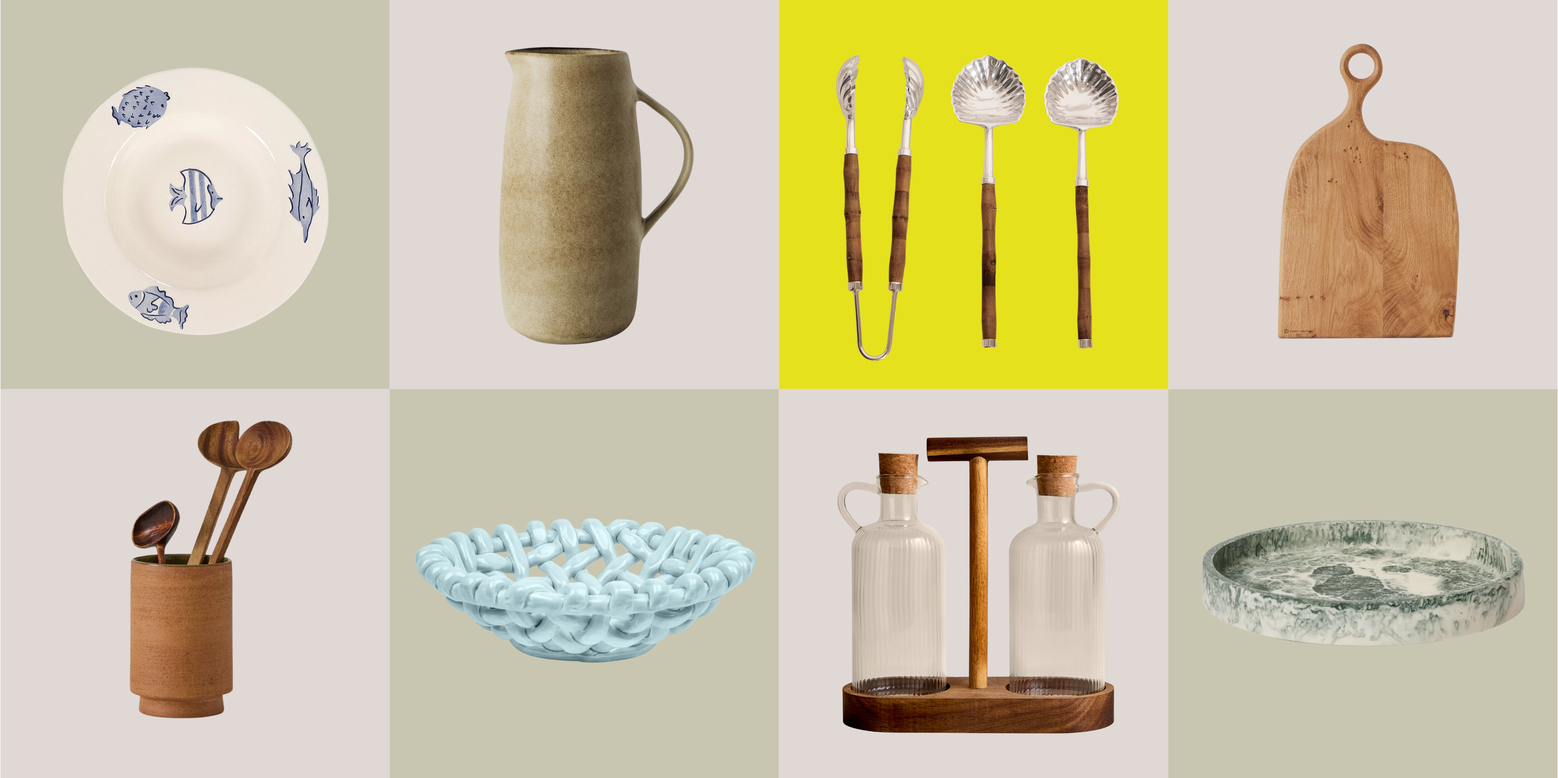 Product Grid with Coastal Kitchen Decor 