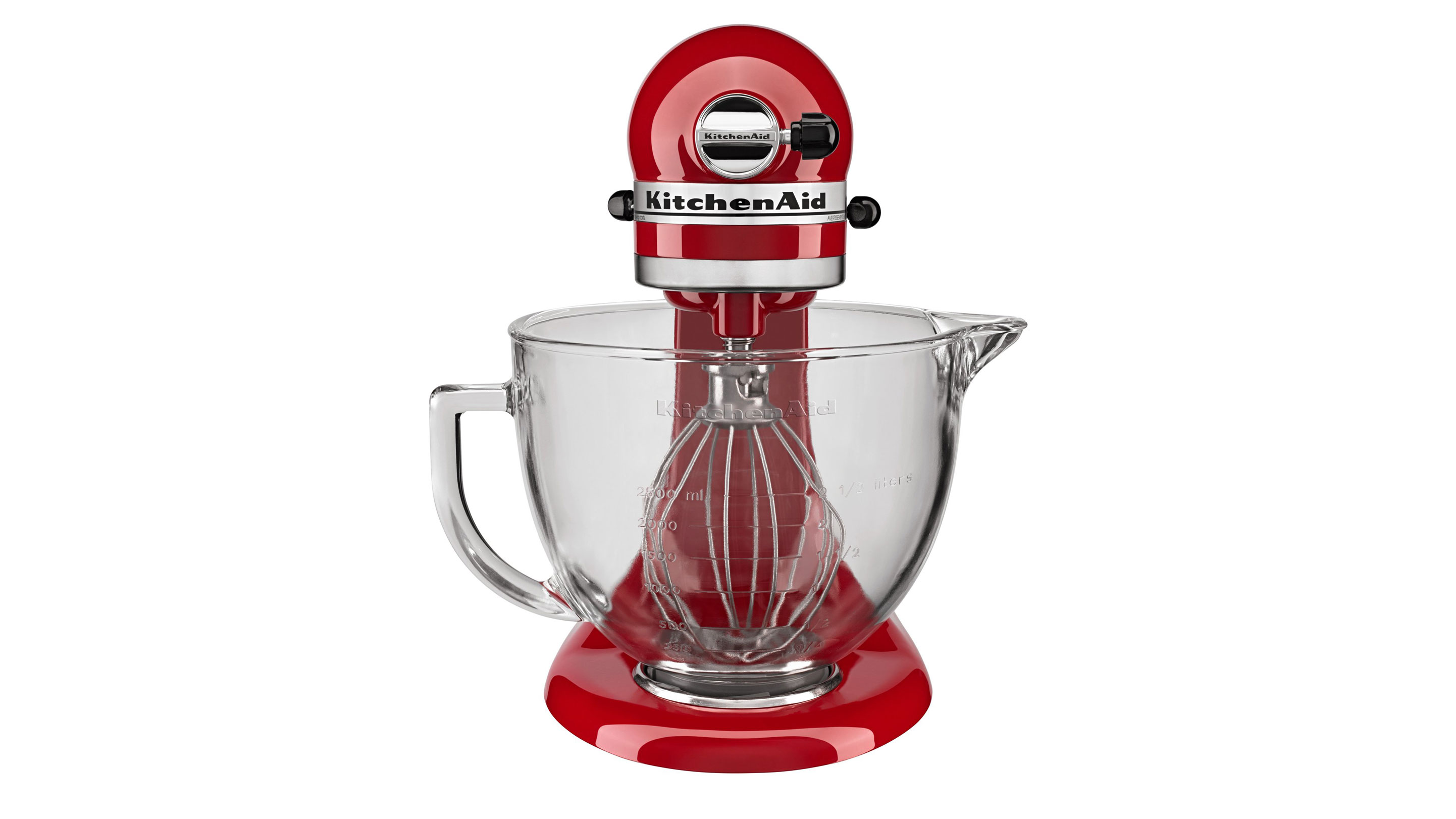 Kitchenaid stand mixer in red