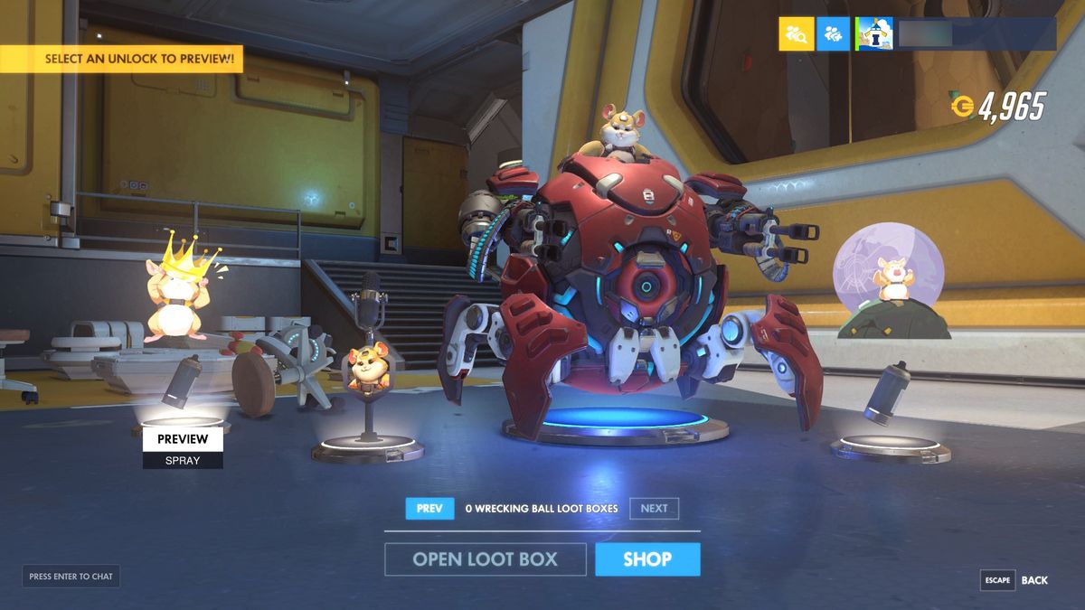 Overwatch's Wrecking Ball, AKA Hammond, is live and Twitch Prime