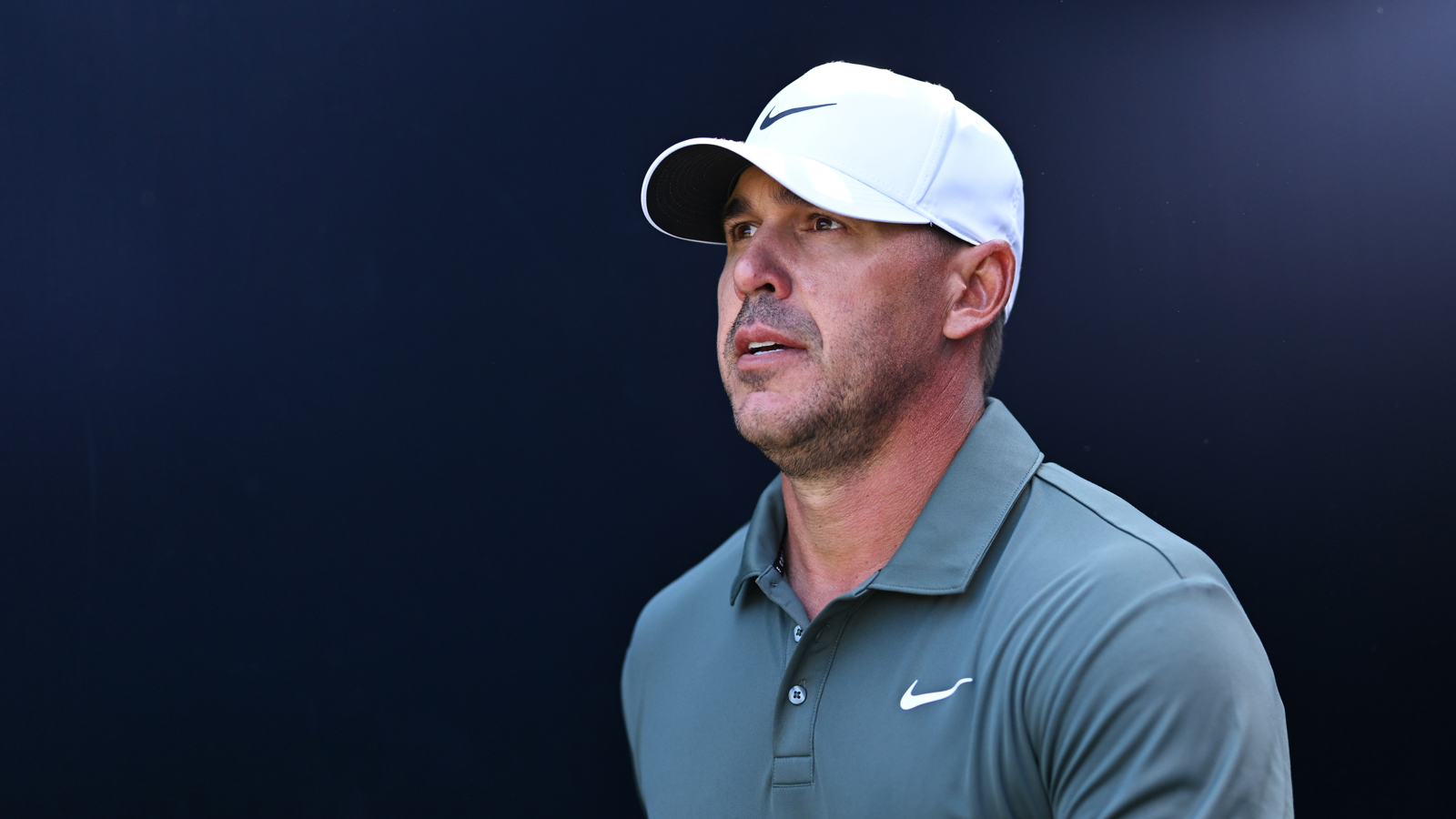 Brooks Koepka looks on during The Open Championship