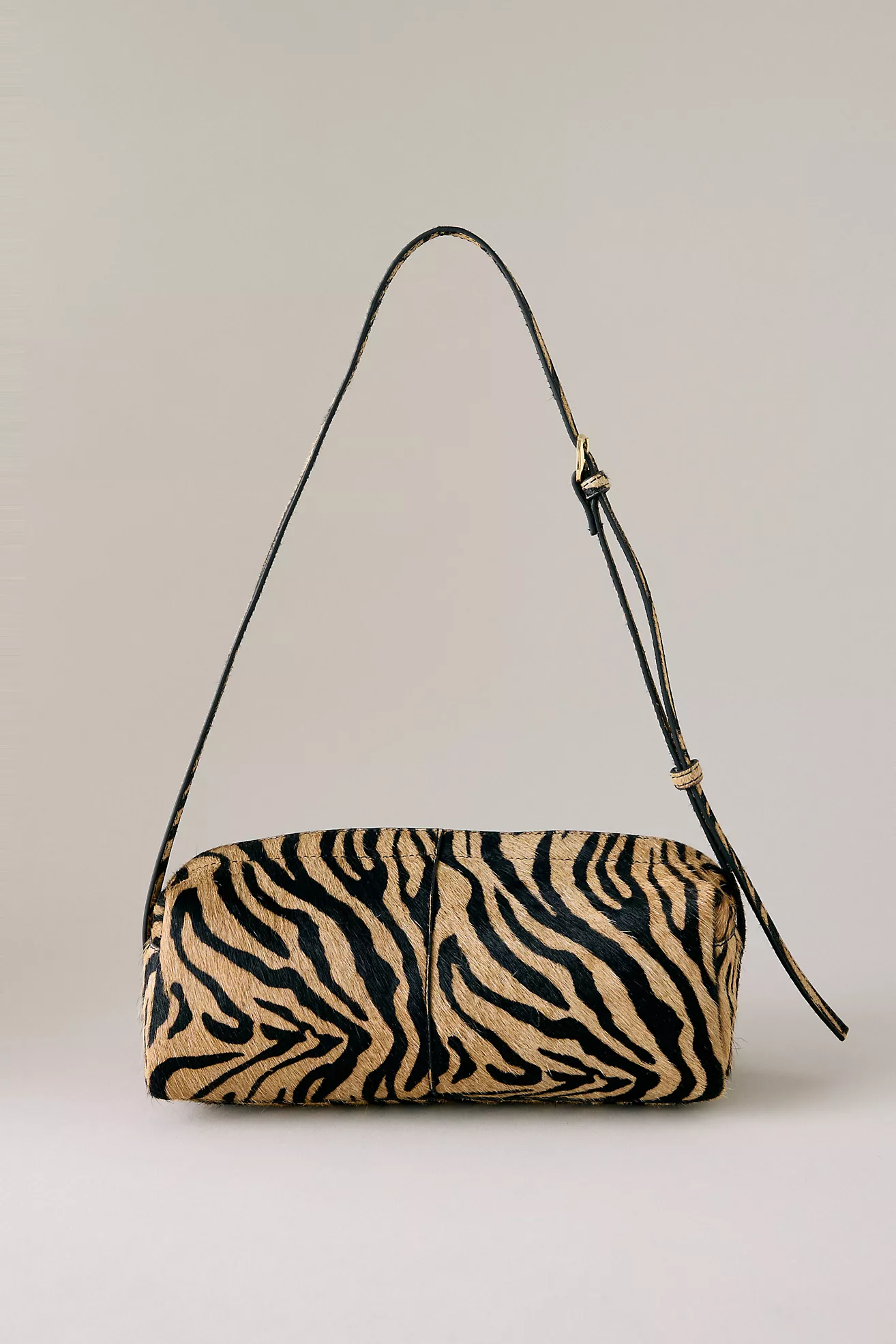 Zebra Print Barrel Bag