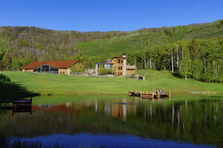 House, lake and garden in Colorado, one of the world's most expensive houses
