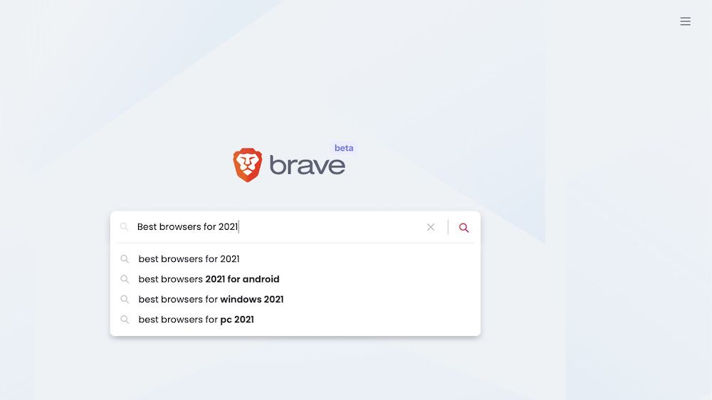sites that came with brave search bar
